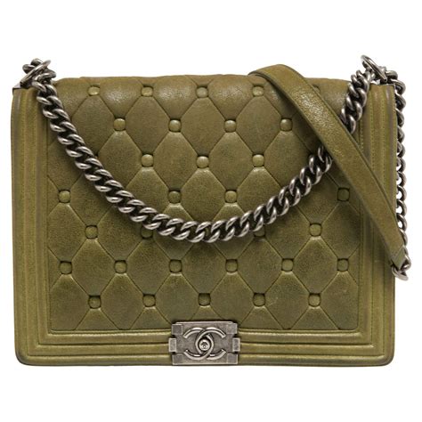 boy chanel olive green|Chanel handbags boys.